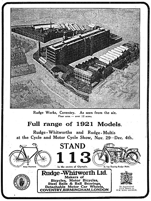 Rudge Motorcycles - 3.5 hp Rudge-Multi 1920 Model                