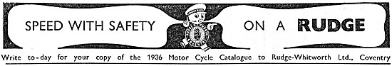Rudge Motor Cycles                                               