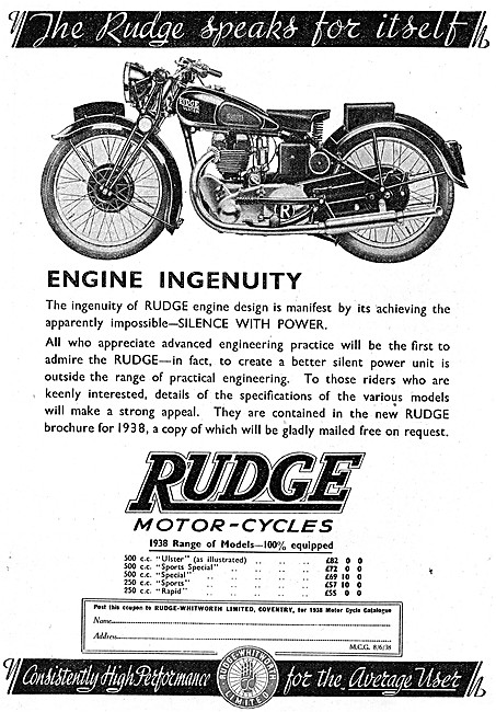 Rudge Ulster 500 cc                                              