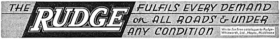 Rudge Motor Cycles Advert 1939                                   