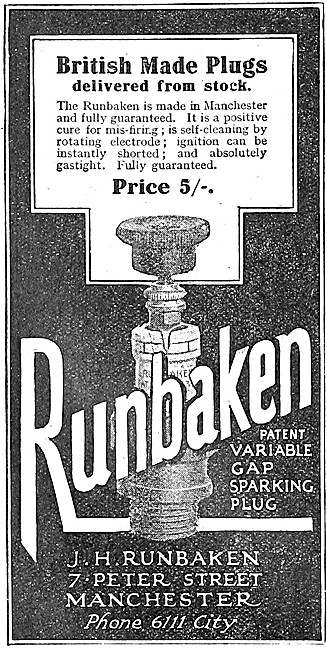 Runbaken Motor Cycle Spark Plugs                                 