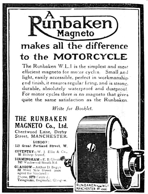 Runbaken Motor Cycle Magnetos                                    