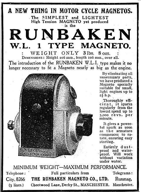 Runbaken W.L. 1 Type Magneto                                     