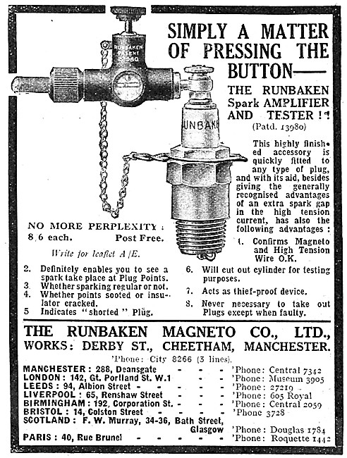 Runbaken Spark Amplifier & Tester 1921                           