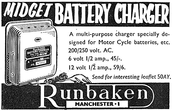 Runbaken Motor Cycle Battery Charger                             