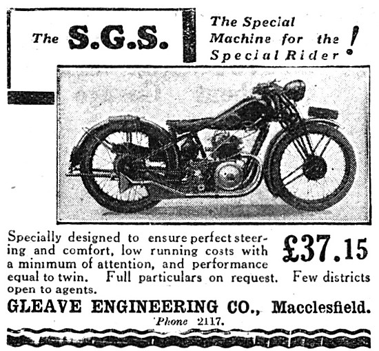 SGS Motor Cycles - S.G.S. - Syd Gleave Special. Macclesfields    