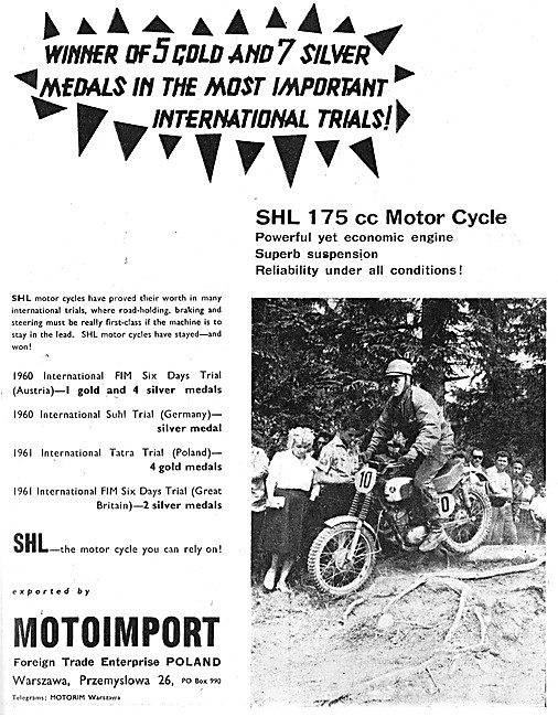 SHL Motor Cycles - SHL 175 cc Motor Cycle                        