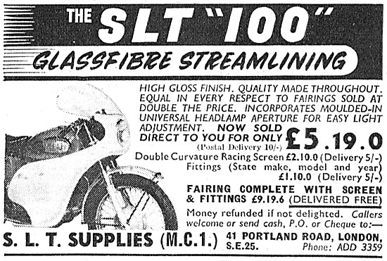 SLT 100 Streamline Motorcycle Fairing                            