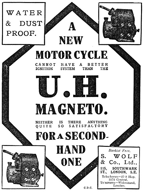 Wolf U.H. Magnetos 1913                                          
