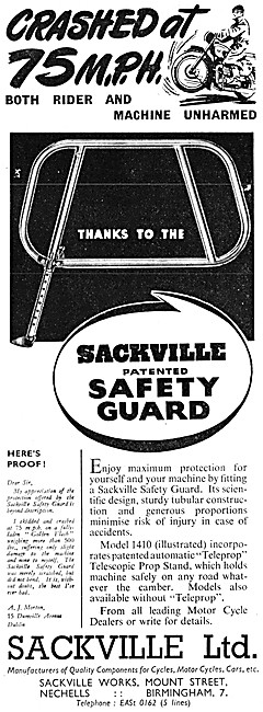 Sackville Motorcycle Safety Guards - Sackville Crash Bars        
