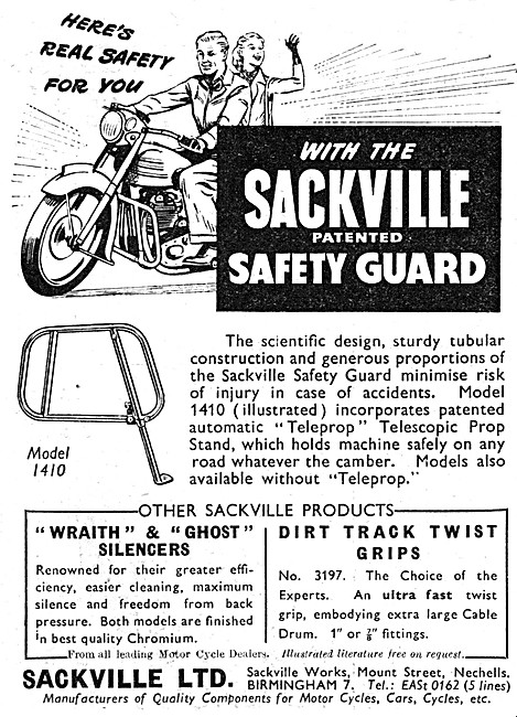 Sackville Motorcycle Safety Guards - Sackville Accessories       