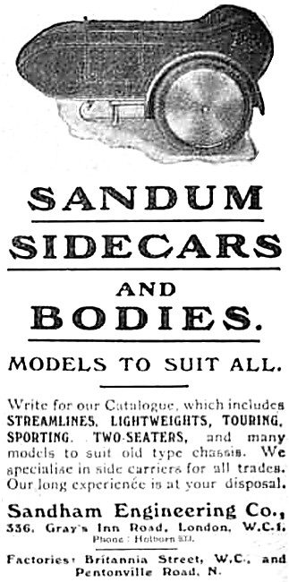 1919 Sandum Sidecars                                             