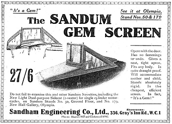 Sandum Gem Sidecar Screens                                       