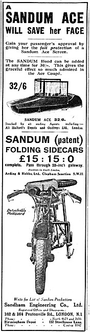 1927 Sandum Ace Sidecar                                          