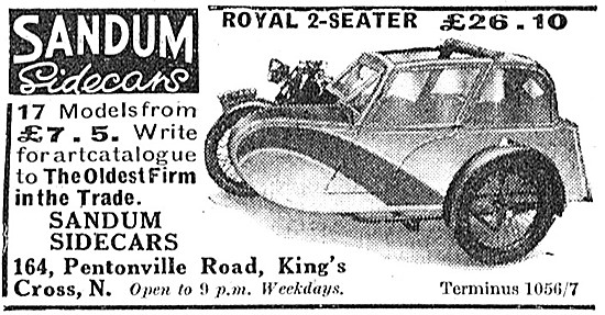Sandum Royal Two-Seater Sidecar                                  