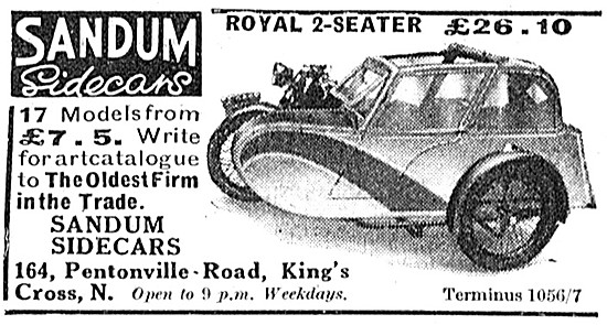 Sandum Royal 2-Seater Sidecar                                    