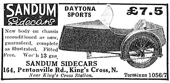 Sandum Daytona Sports Sidecar 1938                               
