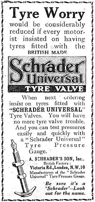 Schrader Tyre Valves                                             