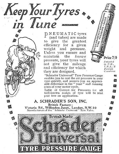 Schrader Tyre Valves - Schrader Tyre Pressure Gauge              