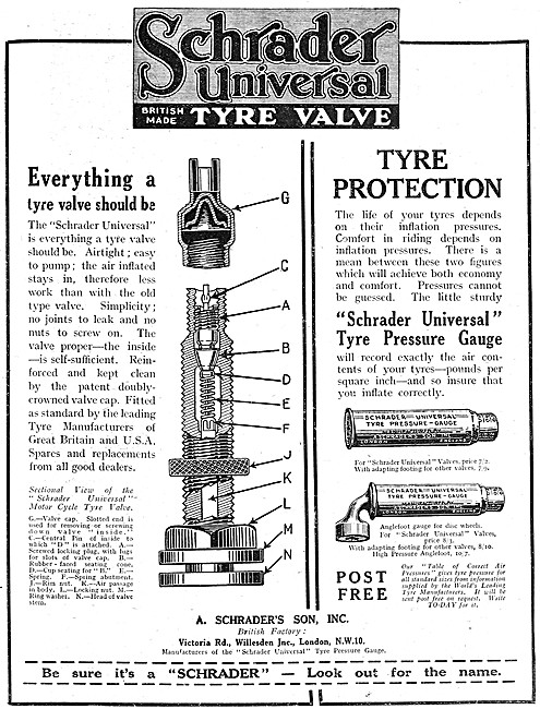 Schrader Tyre Valves                                             