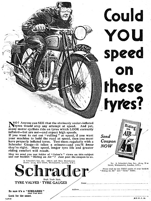 Schrader Tyre Valves - Schrader Tyre Pressure Gauges             
