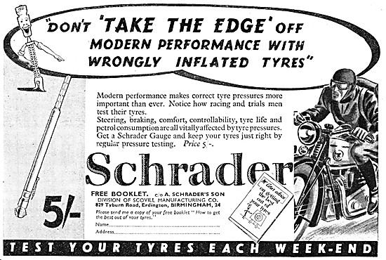 Schrader Tyre Valves - Schrader Tyre Pressure Gauges             