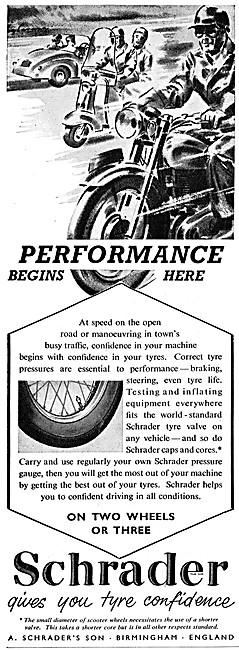 Schrader Tyre Valves & Pressure Gauges                           