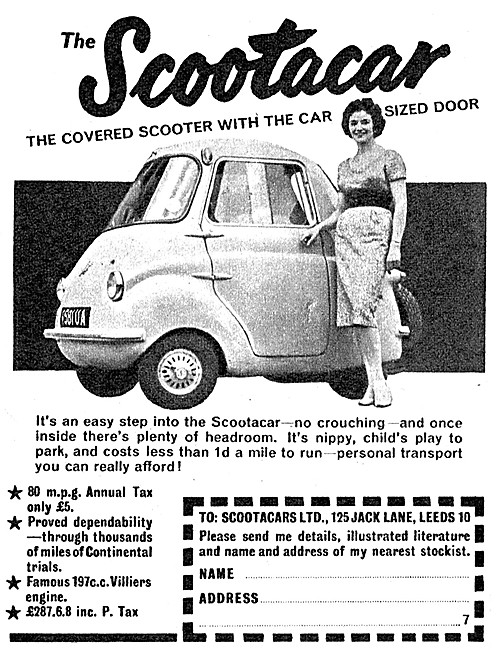Scootacar Covered Scooter - Scootacar Micro car                  