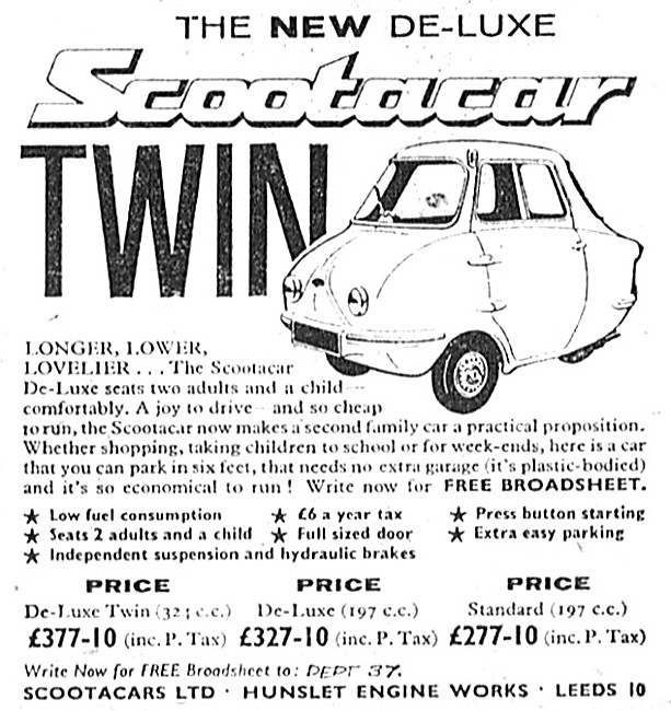 1961 Scootacar Deluxe Twin                                       