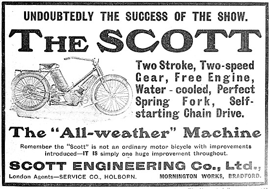 Scott Motor Cycles 1909                                          