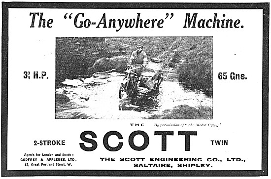 1914 Scott 3.75 Two-Stroke Motor Cycle                           