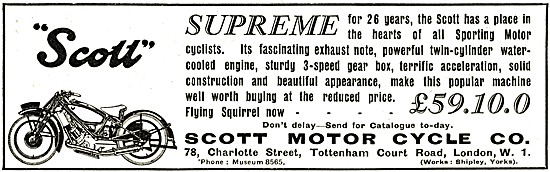 1934 Scott Flying Squirrel                                       