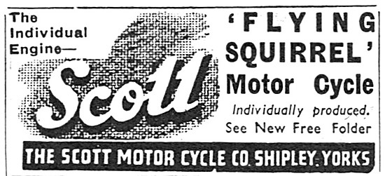 Scott Flying Squirrel Motor Cycle 1940                           