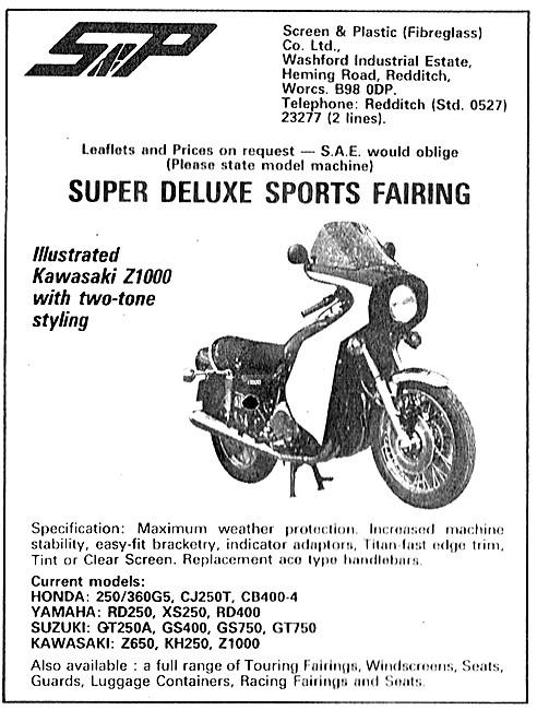 S & P Super Deluxe Sports Fairing                                