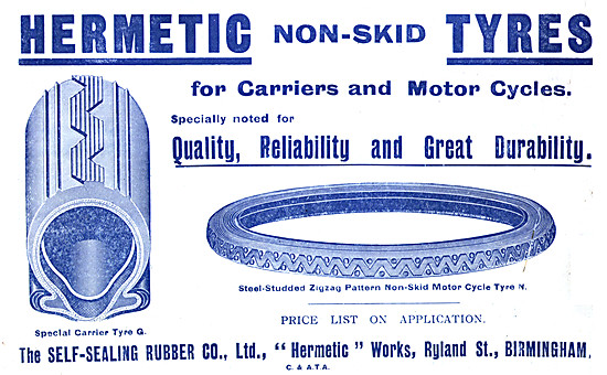 Self-Sealing Rubber Hermetic Non-Skid Tyres                      