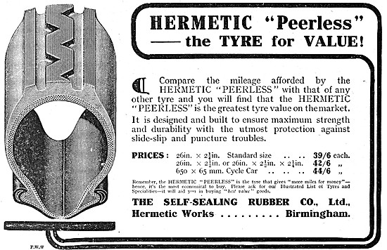 Hermetic Peerless Tyres                                          
