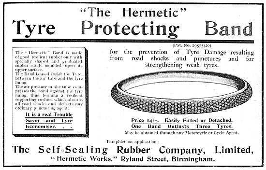 Self-Sealing Rubber Hermetic Tyre Protecting Band                