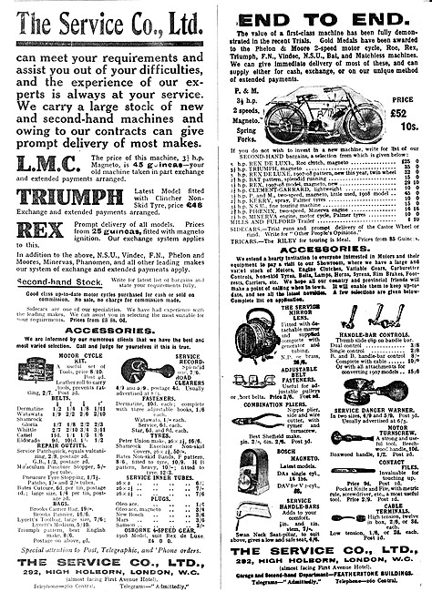 The Service Company Motor Cycle Sales &  Accessories             