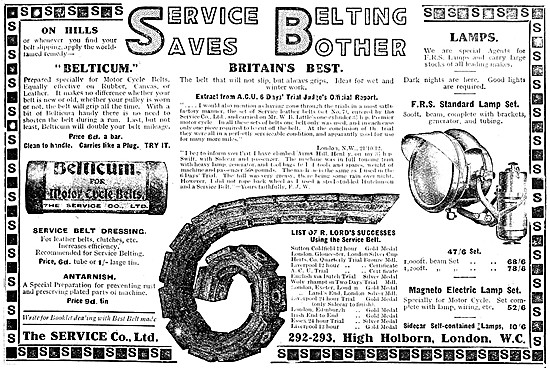 The Service Company Motor Cycle Accessories.                     