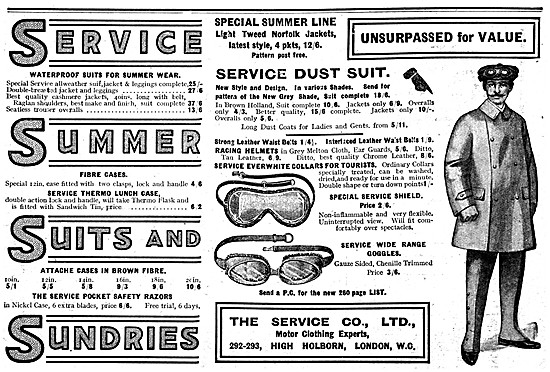 The Service Company Motor Cycle Clothing                         
