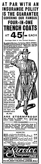 The Service Company Motor Cycle Clothing 1926 Styles             
