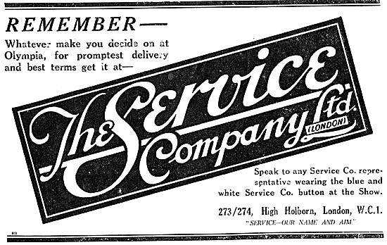 The Service Company Motor Cycle Sales & Accessories.             