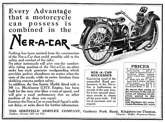 1926 Sheffield Simplex Ner-A-Car                                 