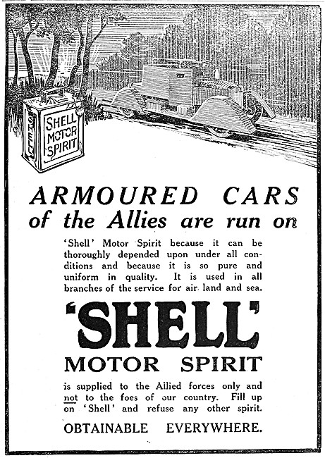 Shell Motor Spirit WW1                                           