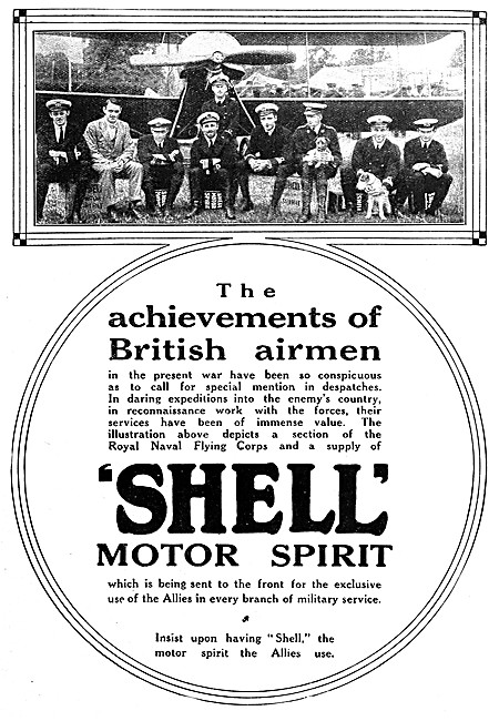 Shell Motor Spirit On Active Service 1914                        