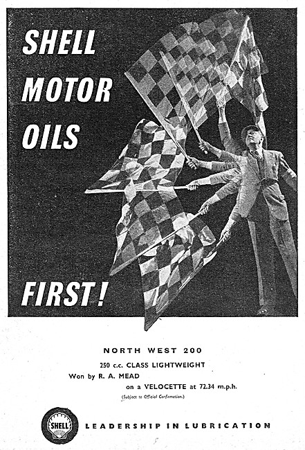 Shell Motor Oil 1950 Advert                                      