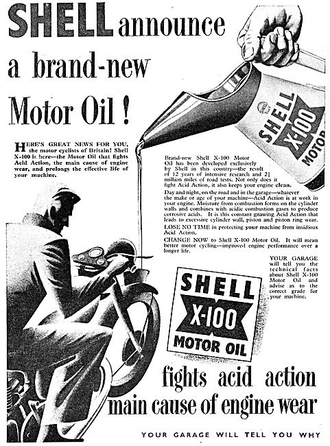 Shell X-100 Motor Oil                                            