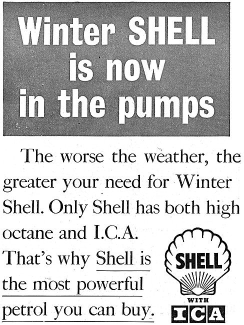 Shell ICA Winter Grade Petrol 1955                               