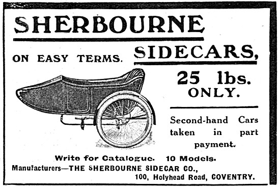 Sherbourne Sidecars 1913                                         