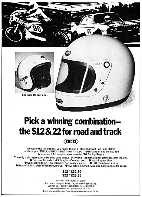 Shoei Helmets                                                    